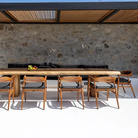 Black With Cave Heated Pool Villa Mykonos Town