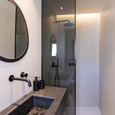 Black With Cave Heated Pool Villa Mykonos Town