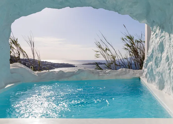 Black With Cave Heated Pool Вилла Mykonos Town