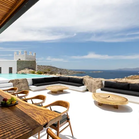 Villa Black With Cave Heated Pool Mykonos Town