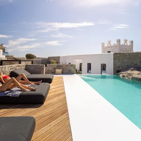 וילה Black With Cave Heated Pool Mykonos Town