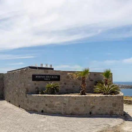 Villa Black With Cave Heated Pool Mykonos Town