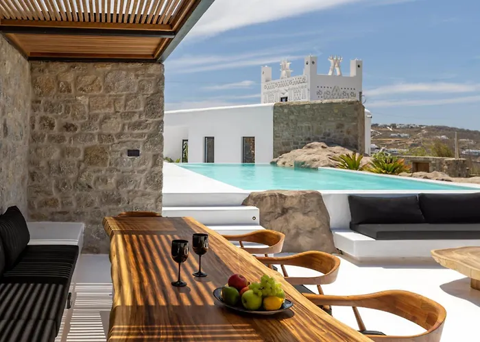 Βίλα Black With Cave Heated Pool