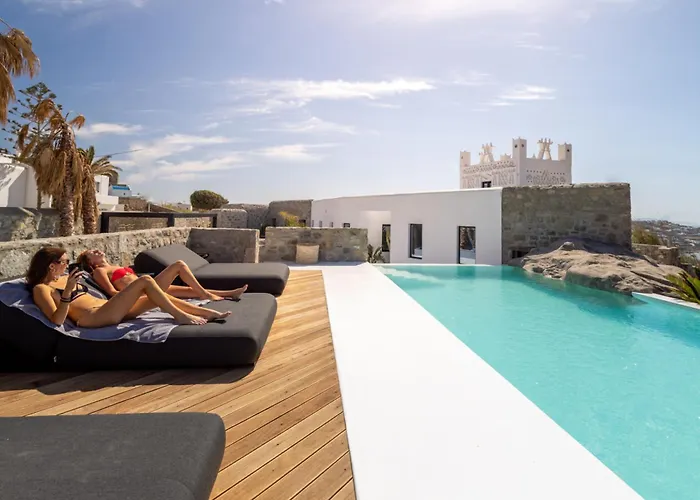 Βίλα Black With Cave Heated Pool Mykonos Town