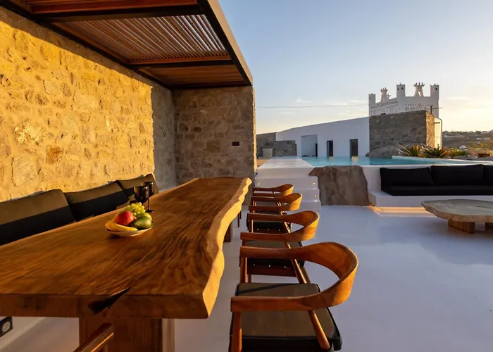 Black With Cave Heated Pool Βίλα Mykonos Town