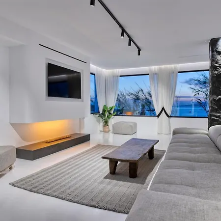 Black With Cave Heated Pool Mykonos Town