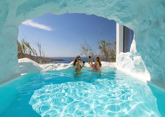 Black With Cave Heated Pool